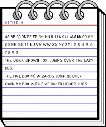 VI Tu Di H Regular animated font preview VI Tu Di H Regular animated font preview