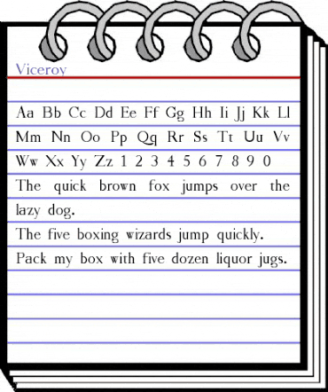 Viceroy Regular animated font preview