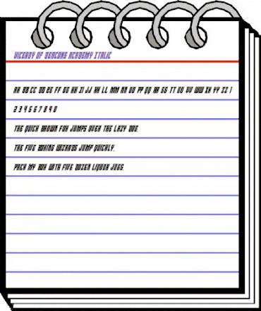 Viceroy of Deacons Academy Italic Italic animated font preview Viceroy of Deacons Academy Italic Italic animated font preview