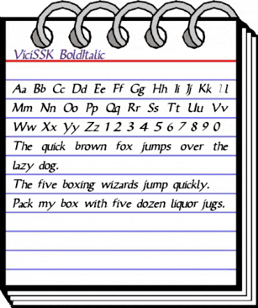ViciSSK BoldItalic animated font preview ViciSSK BoldItalic animated font preview