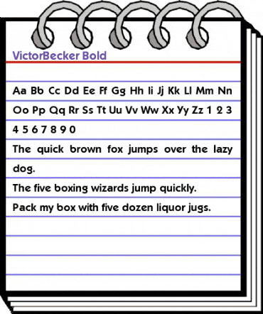 VictorBecker Bold animated font preview VictorBecker Bold animated font preview