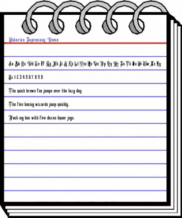 Victorian Supremacy Demo Regular animated font preview