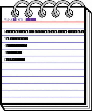 VIKING, ELDER Runes Regular animated font preview