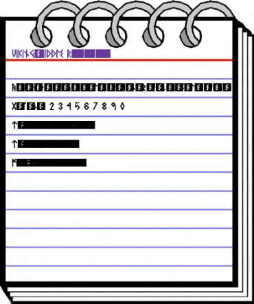 VIKING, MIDDLE Runes Bold Regular animated font preview VIKING, MIDDLE Runes Bold Regular animated font preview