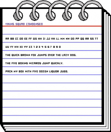 Viking Squad Condensed Condensed animated font preview Viking Squad Condensed Condensed animated font preview