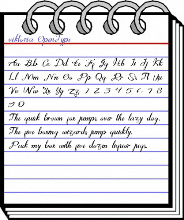 viktoria Regular animated font preview