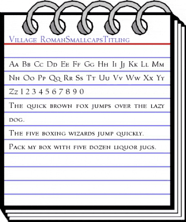 Village Regular animated font preview Village Regular animated font preview