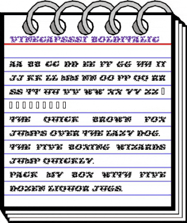 VineCapsSSi BoldItalic animated font preview VineCapsSSi BoldItalic animated font preview