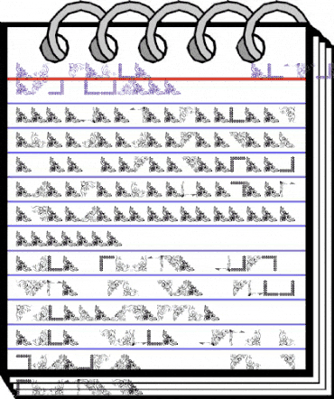 Vintage Decorative Corners 21 Regular animated font preview Vintage Decorative Corners 21 Regular animated font preview