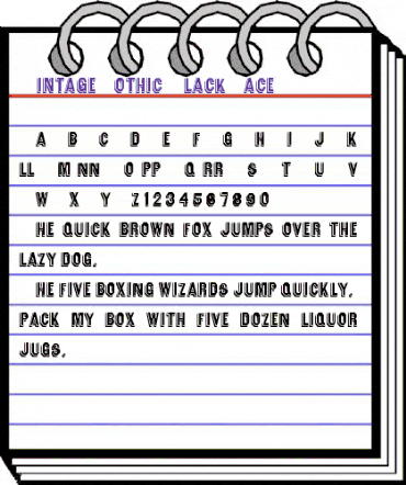 VintageGothic-BlackFace Regular animated font preview VintageGothic-BlackFace Regular animated font preview