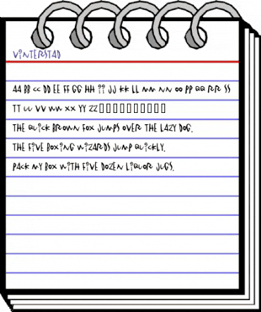 Vinterstad Regular animated font preview Vinterstad Regular animated font preview