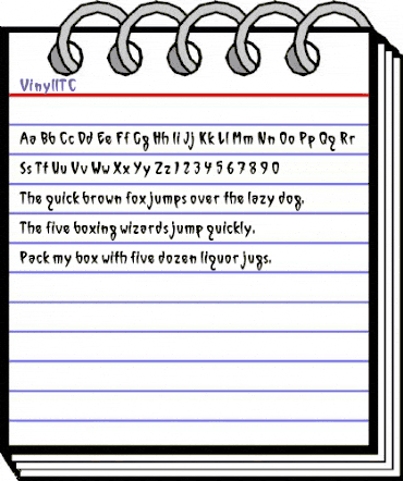 VinylITC Regular animated font preview VinylITC Regular animated font preview