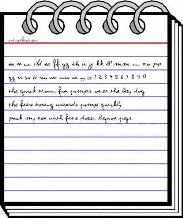 Violation Regular animated font preview