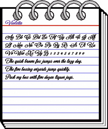 Violetta Regular animated font preview Violetta Regular animated font preview