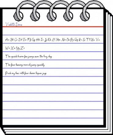 Violette Regular animated font preview Violette Regular animated font preview