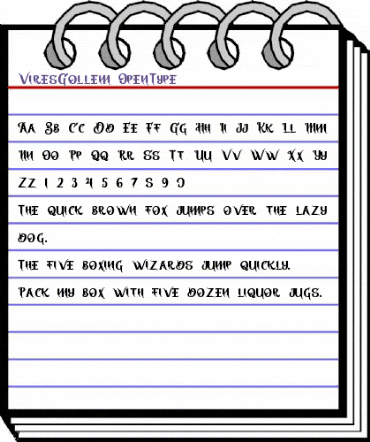 Vires Gollem Regular animated font preview Vires Gollem Regular animated font preview