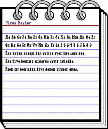 Virgo Becker Normal animated font preview Virgo Becker Normal animated font preview