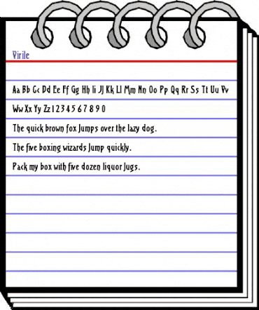 Virile Regular animated font preview Virile Regular animated font preview