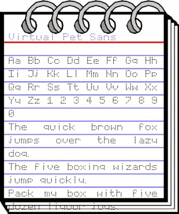 Virtual Pet Sans Regular animated font preview Virtual Pet Sans Regular animated font preview