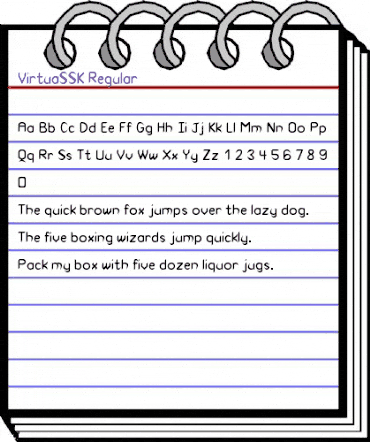 VirtuaSSK Regular animated font preview VirtuaSSK Regular animated font preview
