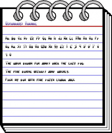 Visionaries Normal animated font preview Visionaries Normal animated font preview