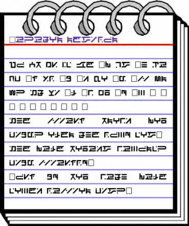 Visitor regular animated font preview