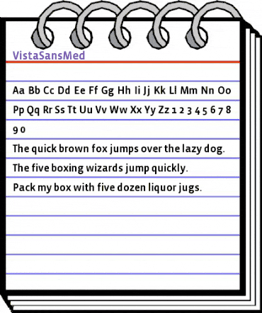 VistaSansMed Regular animated font preview VistaSansMed Regular animated font preview