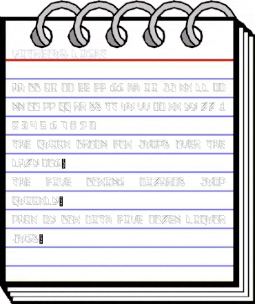 Vitreous Light animated font preview