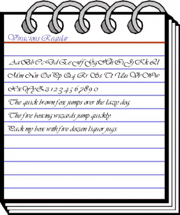 Vivacious Regular animated font preview Vivacious Regular animated font preview