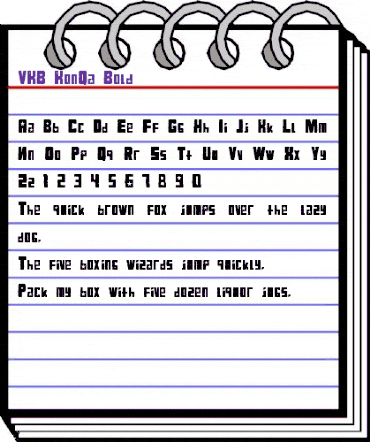 VKB KonQa Bold animated font preview VKB KonQa Bold animated font preview