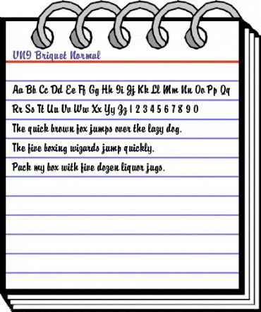 HLbriquet Normal animated font preview HLbriquet Normal animated font preview