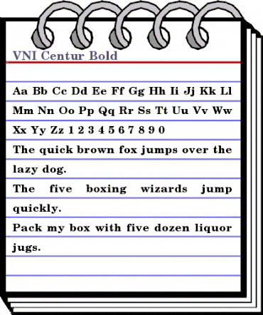 VNI-Centur Bold animated font preview VNI-Centur Bold animated font preview