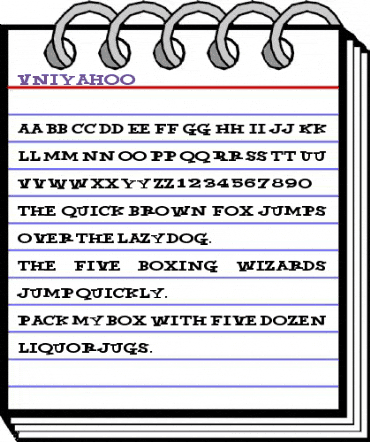 VNIYahoo Regular animated font preview VNIYahoo Regular animated font preview