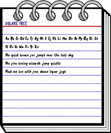 VOLARE FREE Regular animated font preview VOLARE FREE Regular animated font preview