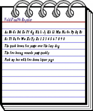 VoldiFinal96 Regular animated font preview VoldiFinal96 Regular animated font preview