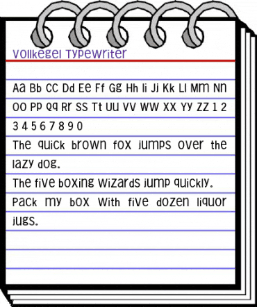 Vollkegel-Typewriter Regular animated font preview Vollkegel-Typewriter Regular animated font preview