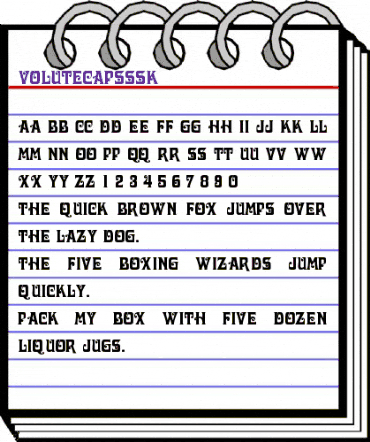 VoluteCapsSSK Regular animated font preview VoluteCapsSSK Regular animated font preview