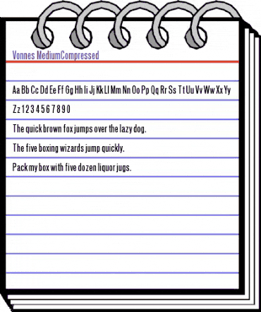 Vonnes Regular animated font preview