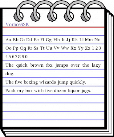 VoraceSSK Regular animated font preview VoraceSSK Regular animated font preview