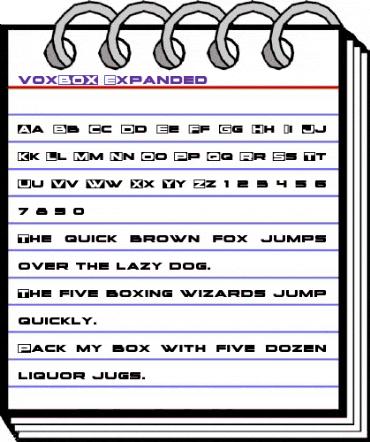 voxBOX Expanded Expanded animated font preview voxBOX Expanded Expanded animated font preview