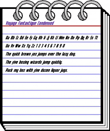 Voyage Fantastique Condensed Condensed animated font preview Voyage Fantastique Condensed Condensed animated font preview