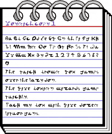 Voynich Regular animated font preview Voynich Regular animated font preview