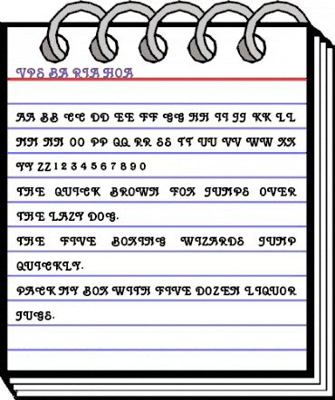 VPS Ba Ria Hoa Regular animated font preview VPS Ba Ria Hoa Regular animated font preview