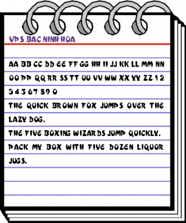 VPS Bac Ninh Hoa Regular animated font preview