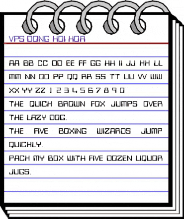 VPS Dong Hoi Hoa Regular animated font preview