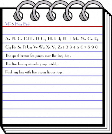 VPS Hoa Binh Normal animated font preview