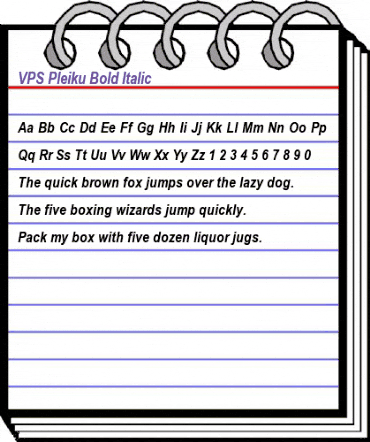 VPS Pleiku Bold Italic animated font preview VPS Pleiku Bold Italic animated font preview