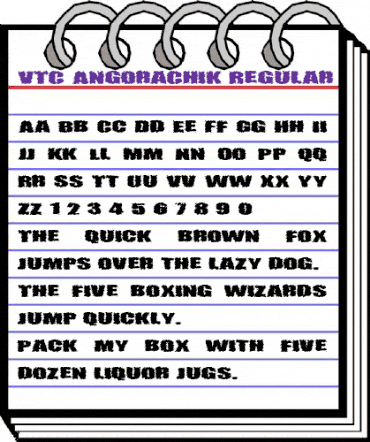 VTC AngoraChik Regular animated font preview VTC AngoraChik Regular animated font preview