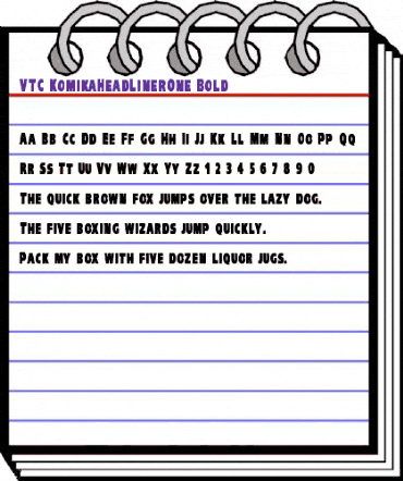 VTC-KomikaHeadLinerOne Bold animated font preview VTC-KomikaHeadLinerOne Bold animated font preview