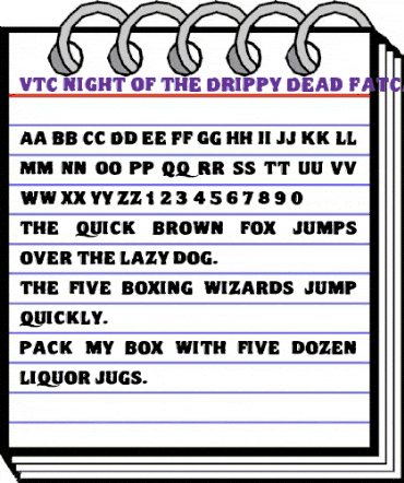 VTC Night Of The DrippyDeadFatCaps animated font preview VTC Night Of The DrippyDeadFatCaps animated font preview